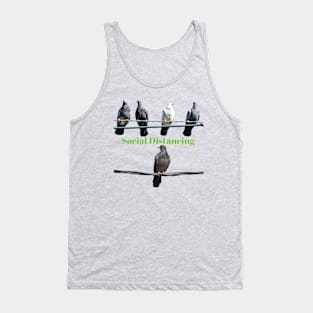 Birds Social Distancing T-shirt Tank Top